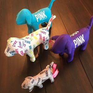 PINK VS Mini Dog in Heathered Gray